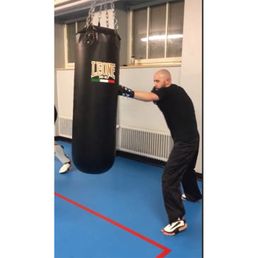 Sac de frappe lors d’entrainements